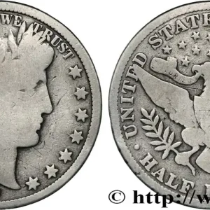 ÉTATS-UNIS D'AMÉRIQUE 1/2 Dollar type Barber 1900 Philadelphie fwo_843086 Monde Commander Maintenant