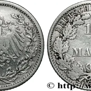 ALLEMAGNE 1/2 Mark Empire aigle impérial 1905 Berlin fwo_843102 Monde Petit Prix