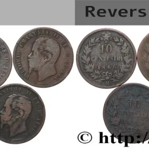 ITALIE Lot 5 x 10 Centesimi Victor Emmanuel II n.d. Atelier Divers fwo_843128 Monde Marque