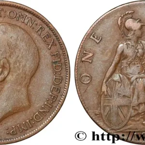 ROYAUME-UNI 1 Penny Georges V 1911 Londres fwo_843165 Monde Prix Cassé