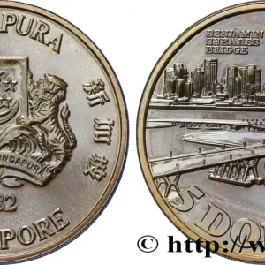SINGAPOUR 5 Dollars pont Benjamin Sheares 1982 fwo_846256 Monde Gros Lot