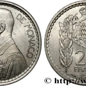 Certifié MONACO 20 Francs prince Louis II 1947 Paris fwo_848908 Monde