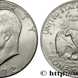 ÉTATS-UNIS D'AMÉRIQUE 1 Dollar Eisenhower 1972 Denver fwo_848983 Monde Retour Gratuit