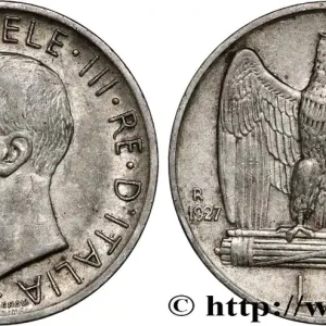 ITALIE 5 Lire Victor Emmanuel III 1927 Rome fwo_848993 Monde Marque