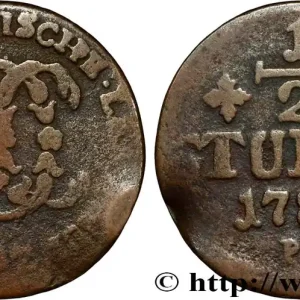 Must-Have ALLEMAGNE - JULIERS-BERG 1/2 Stuber Duché de Jülich-Berg monogramme de Carl Théodore de Bavière 1787 Düsseldorf fwo_849014 Monde