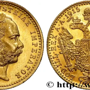 Dernier Modèle OR, PALLADIUM ET PLATINE INVESTISSEMENT 1 Ducat refrappe moderne François-Joseph Ier 1915 fwo_849031 Monde