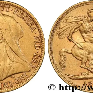 OR, PALLADIUM ET PLATINE INVESTISSEMENT 1 Souverain Victoria type vieille tête 1896 Londres fwo_849229 Monde Livraison Express