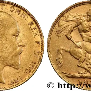 OR, PALLADIUM ET PLATINE INVESTISSEMENT 1 Souverain Édouard VII 1910 Londres fwo_849231 Monde En Vogue