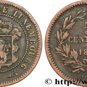 Retour Gratuit LUXEMBOURG 5 Centimes écu couronné 1870 Utrecht fwo_849493 Monde