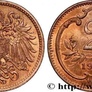 Offre Spéciale AUTRICHE 2 Heller François-Joseph Ier 1914 fwo_849535 Monde