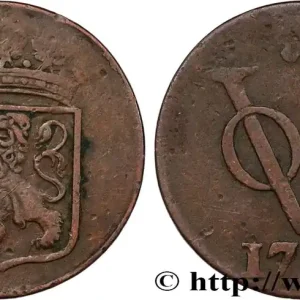 INDES NEERLANDAISES 1 Duit armes de la Hollande / monogramme de la Verenigde Oost-Indische Compagnie 1780 fwo_850487 Monde Prix Choc
