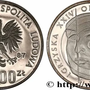 POLOGNE 1000 Zlotych Proba Proof Jeux Olympiques de Séoul 1988 - Tir à l’arc 1987 Varsovie fwo_843801 Monde Bon Marché