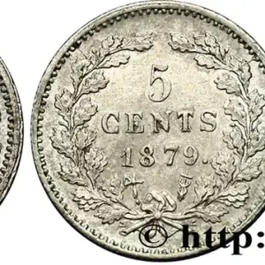 PAYS-BAS - ROYAUME DES PAYS-BAS - GUILLAUME III 5 Cents 1879 Utrecht fwo_387972 Monde Livraison Mondiale