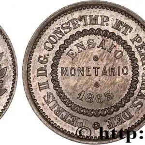 BRÉSIL Essai (Ensaio) de 40 Reis 1863 fwo_736840 Monde Dernier Modèle