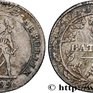 SUISSE - RÉPUBLIQUE HELVÉTIQUE 5 Batzen 1799 Soleure fwo_834634 Monde Certifié