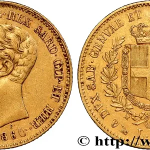 Garantie Incluse ITALIE - ROYAUME DE SARDAIGNE - VICTOR-EMMANUEL II 20 Lire 1860 Gênes fwo_849284 Monde