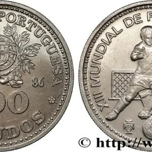 Pas Cher PORTUGAL 100 Escudos XIIIe Mondial de Football 1986 Lisbonne fwo_690190 Monde