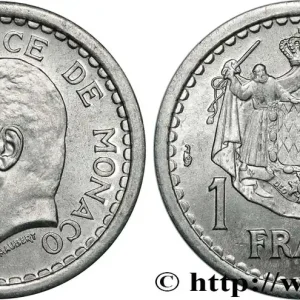 Super Prix MONACO 1 Franc Louis II (1943) Paris fwo_736610 Monde