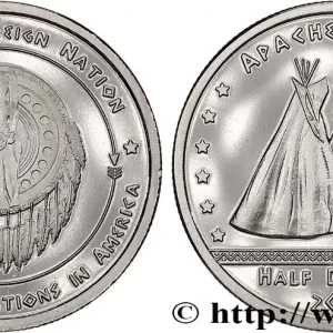 ÉTATS UNIS D'AMÉRIQUE - Tribus Amérindiennes 1/2 (Half) Dollar Proof Tribus Apache 2016 fwo_790813 Monde Promotion Saisonnière