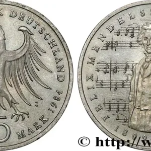 ALLEMAGNE 5 Mark Proof Félix Mendelssohn Bartholdy 1984 Hambourg fwo_807959 Monde Paiement Sécurisé