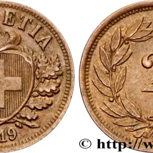 SUISSE 2 Centimes (Rappen) 1919 Berne fwo_816127 Monde Gros Lot
