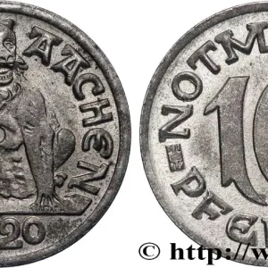 Meilleure Qualité ALLEMAGNE - Notgeld 10 Pfennig Aachen (Aix-la-Chapelle) 1920 fwo_822201 Monde