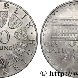 Populaire AUTRICHE 50 Schilling 150e anniversaire de la banque nationale autrichienne 1966 fwo_822802 Monde