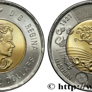 Solde CANADA 2 Dollars Centenaire de la découverte de l’insuline 2021 fwo_825121 Monde