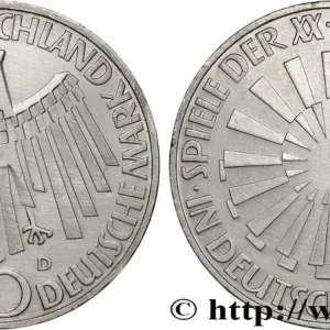 ALLEMAGNE 10 Mark XXe J.O. Munich “IN DEUTSCHLAND” 1972 Munich fwo_830726 Monde Édition Limitée