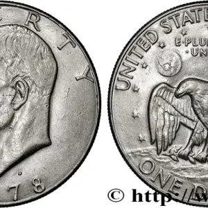 Usine Directe ÉTATS-UNIS D'AMÉRIQUE 1 Dollar Eisenhower / aigle posé sur la Lune 1978 Denver fwo_833594 Monde