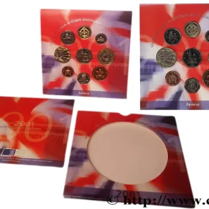 Vente Flash ROYAUME-UNI Série 9 monnaies 2001 Llantrisant fwo_838350 Monde