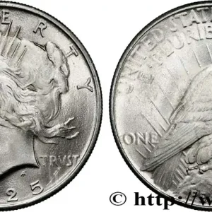 Offre Exclusive ÉTATS-UNIS D'AMÉRIQUE 1 Dollar type Peace 1925 Philadelphie fwo_839062 Monde