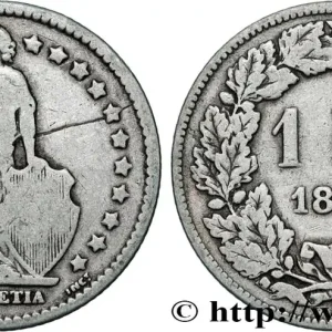 Meilleur Prix SUISSE 1 Franc Helvetia 1880 Berne fwo_840719 Monde