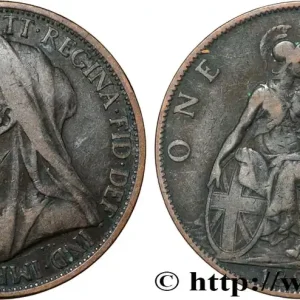Certifié ROYAUME-UNI 1 Penny Victoria “old head” 1896 fwo_843173 Monde
