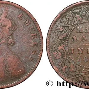 Produit De Marque INDES BRITANNIQUES 1/2 Anna Victoria 1877 Bombay fwo_843218 Monde