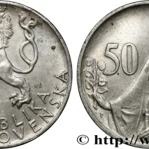 TCHÉCOSLOVAQUIE 50 Korun commémoration de l’insurrection slovaque de 1944 1947 fwo_846545 Monde Prix Promo