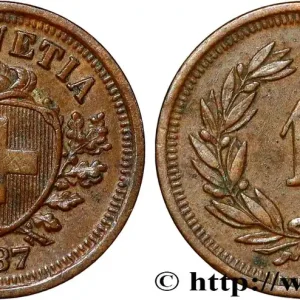 Super Prix SUISSE 1 Centime (Rappen) Croix Suisse 1937 Berne fwo_850650 Monde