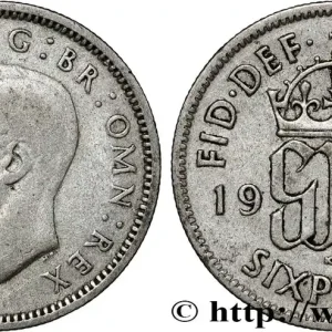 ROYAUME-UNI 6 Pence Georges VI 1939 fwo_851827 Monde Exclusif
