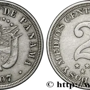 PANAMA 2 1/2 Centesimos 1907 fwo_851860 Monde Satisfait Ou Remboursé
