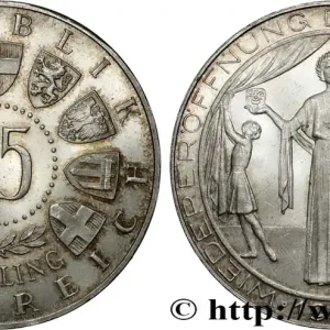 AUTRICHE 25 Schilling réouverture du théatre national de Vienne 1955 fwo_848097 Monde Garantie Incluse
