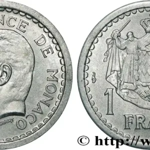 MONACO 1 Franc Louis II (1943) Paris fwo_736617 Monde Dernière Chance