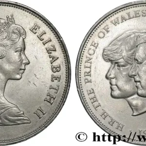 Must-Have ROYAUME-UNI 25 New Pence (1 Crown) mariage du Prince de Galles et de Lady Diana Spencer 1981 fwo_758775 Monde