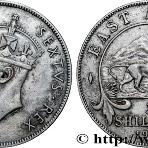 Pas Cher AFRIQUE DE L'EST 1 Shilling Georges VI 1948 British Royal Mint fwo_836820 Monde