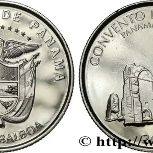 Top Qualité PANAMA 1/2 ( Medio) Balboa Couvent de San Jose - Panama Viejo 2015 fwo_845354 Monde