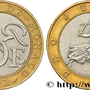 Artisanat MONACO 10 Francs Rainier III 1992 Paris fwo_848956 Monde