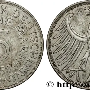 ALLEMAGNE 5 Mark aigle 1951 Hambourg - J fwo_851998 Monde Commande En Gros
