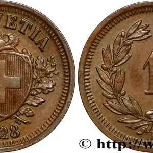 SUISSE 1 Centime (Rappen) Croix Suisse 1928 Berne fwo_852004 Monde Offre Du Jour