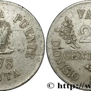 Artisanat PÉROU 20 Centavos Hacienda Puente de Dionisio Derteano 1878 fwo_852066 Monde