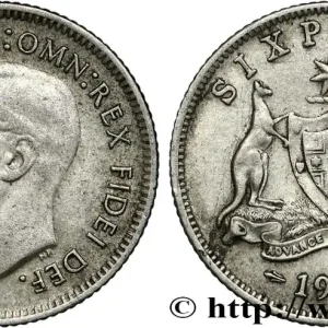 AUSTRALIE 6 Pence Georges VI 1952 Melbourne fwo_852234 Monde Affaire À Saisir