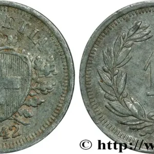 SUISSE 1 Centime Croix Suisse 1942 Berne - B fwo_852256 Monde Prix Bas